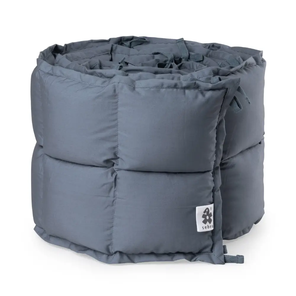 Sebra pinnasängyn puskuri Vauvan puskuri kapok forest lake blue