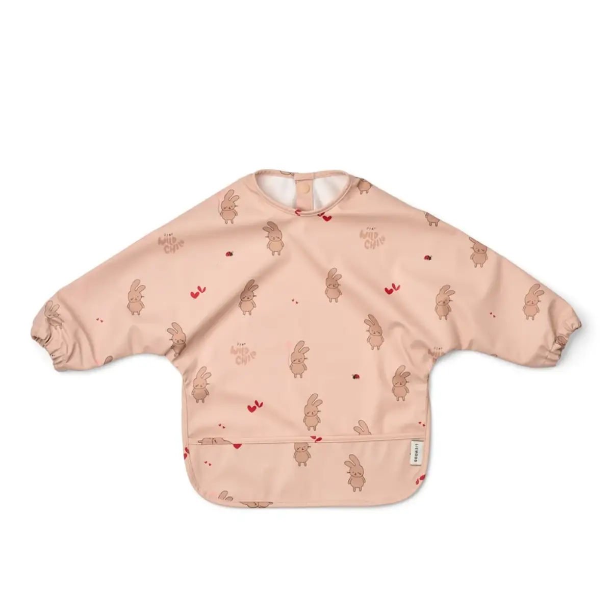 Liewood Merle -kuviollinen ruokalappu Wild Child / Rosey 2875