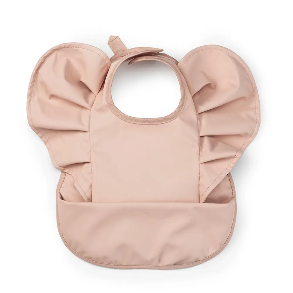 Elodie ruokalappu Powder Pink
