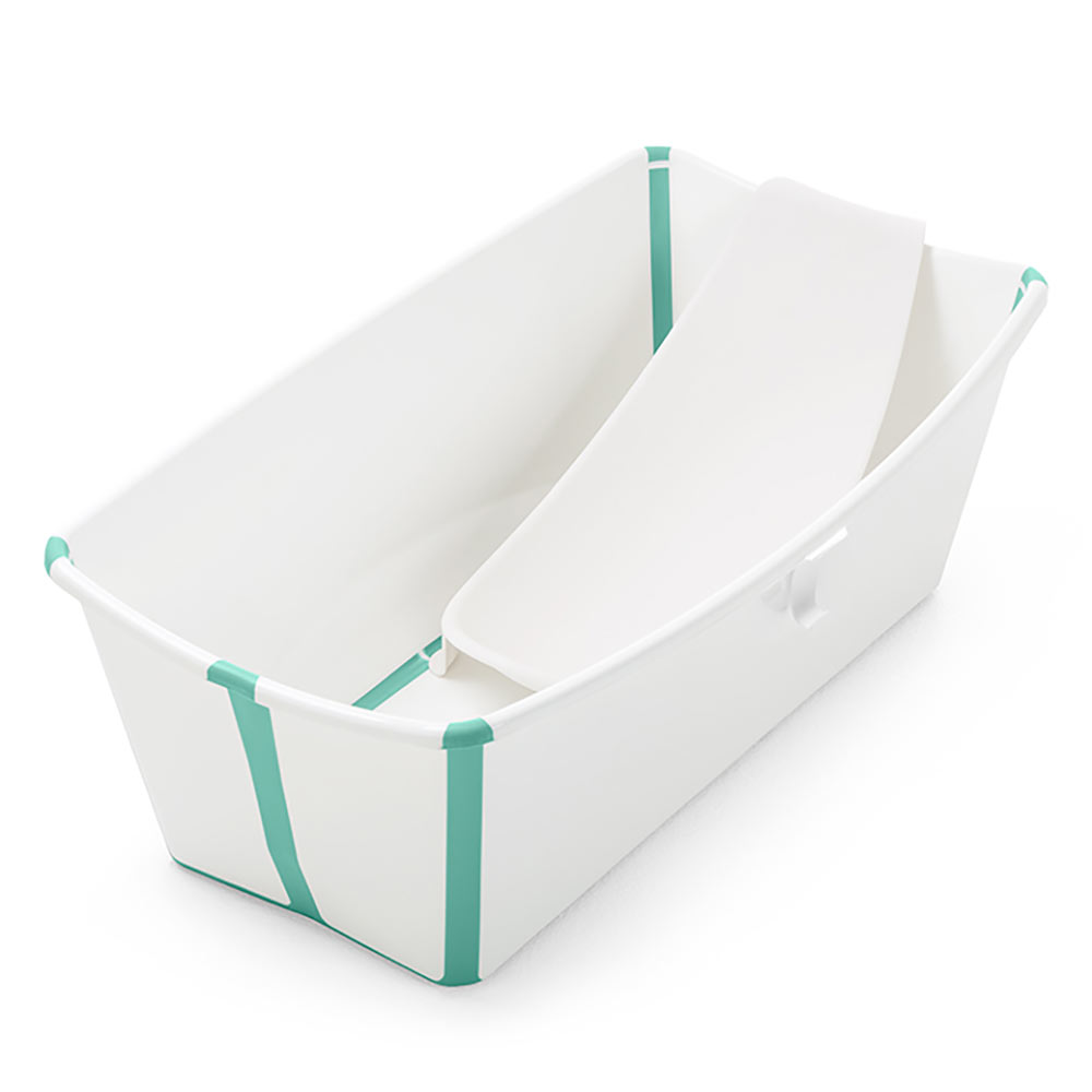 Stokke-kylpyamme Flexi-kylpyamme niputettu vastasyntyneen tuki Valkoinen Aqua