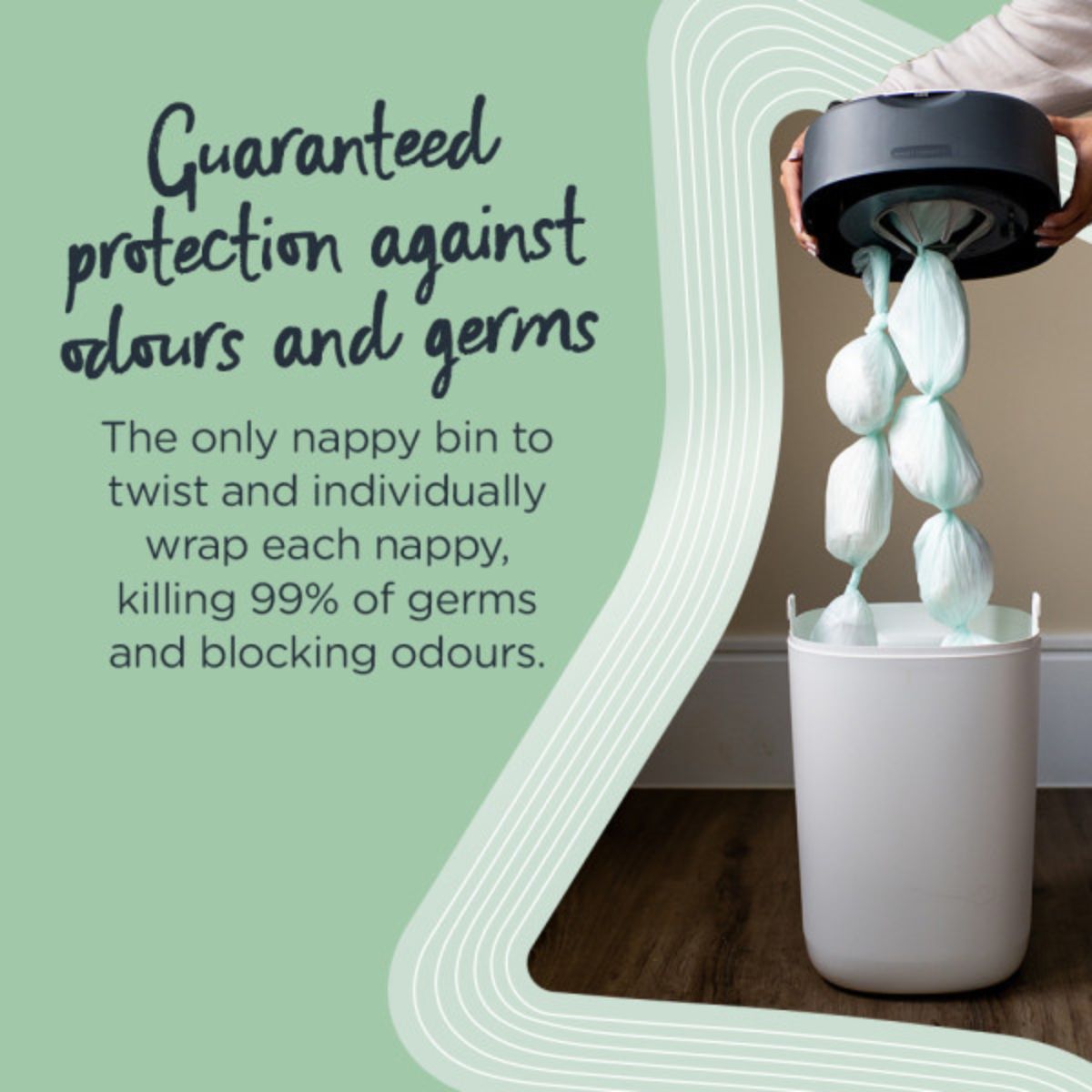 Tommee Tippee vaippasanko Sangenic Twist & Click Valkoinen
