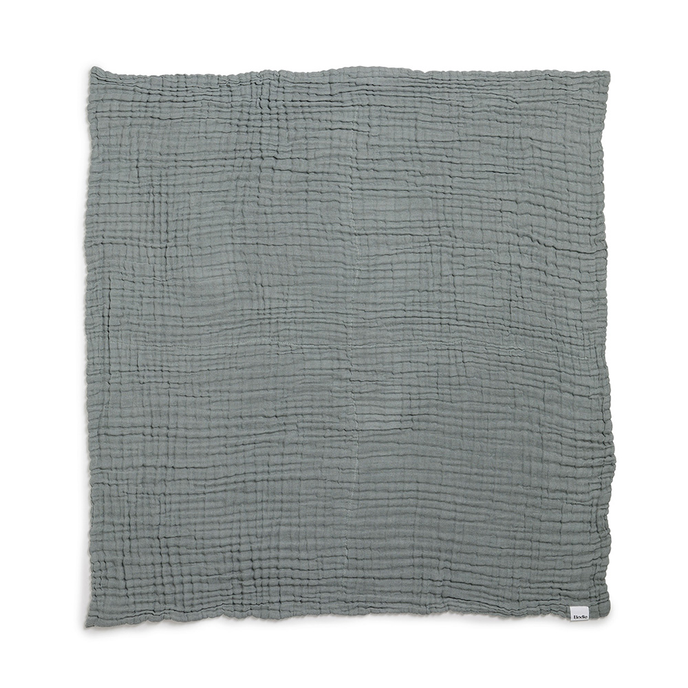 Elodie ryppyinen peitto -Deco Turquoise
