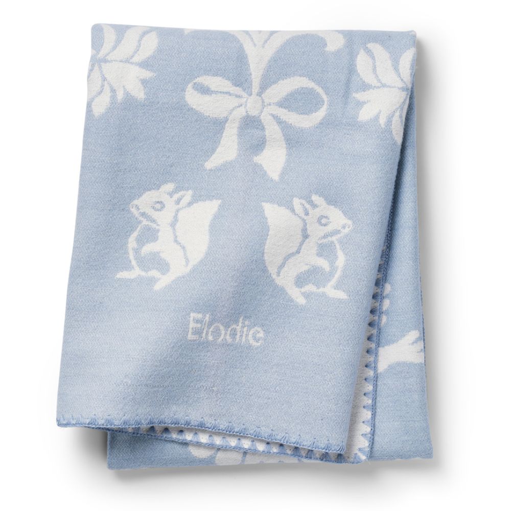 Elodie Details Jacquard-peitto Blueberry Blue