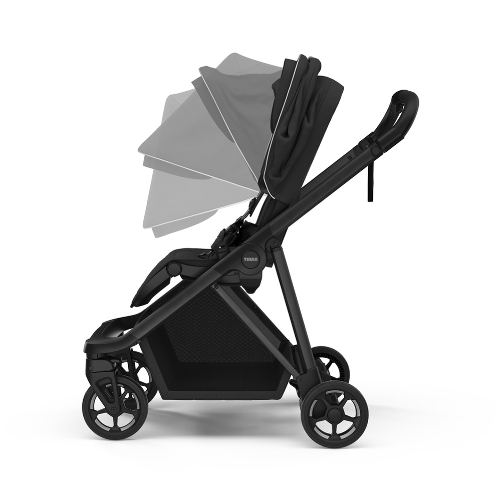 Thule Shine -lastenrattaat musta mustalla