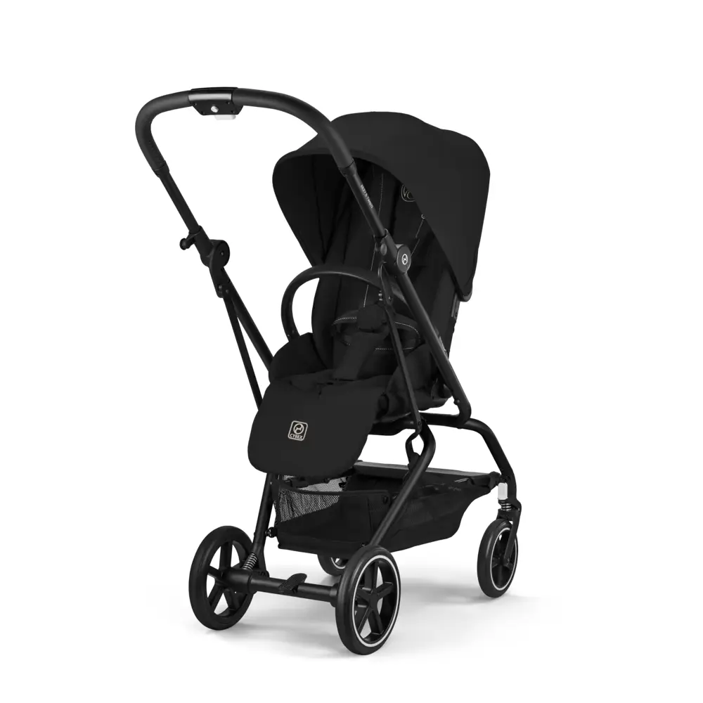 Cybex EEZY S TWIST -rattaat+ 2 mustaa, Magic Black