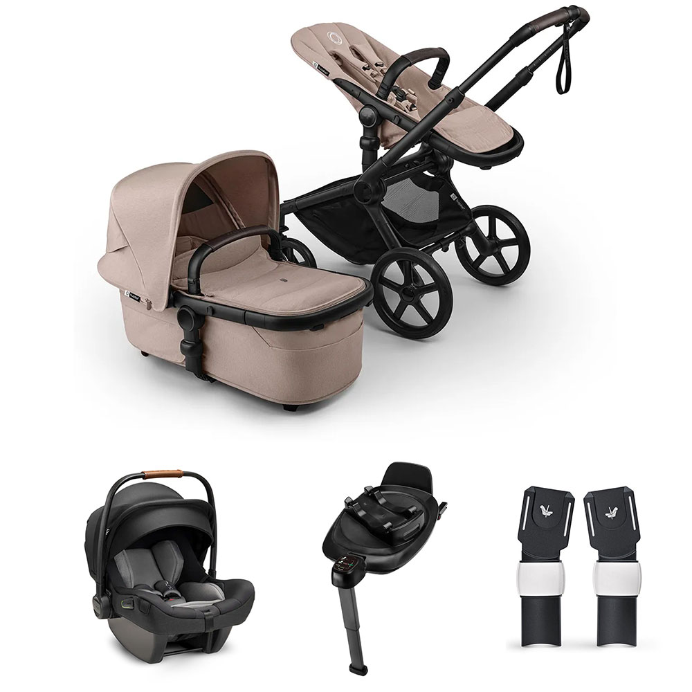 Bugaboo Fox 5 Renew + Nuna Pipa Next -lastenrattaiden paketti