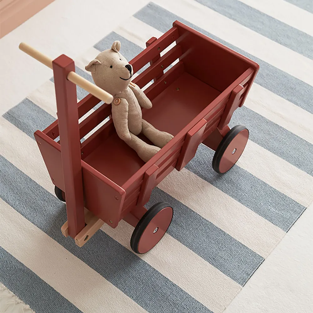 Kids Concept Doll Wagon tummanpunainen CARL LARSSON