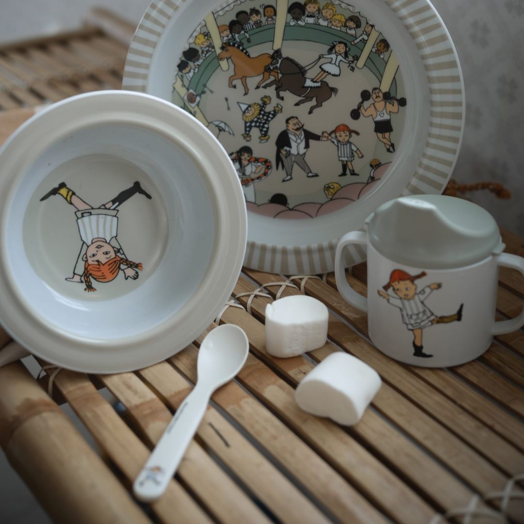Rätt Start Pippi Circus Lusikat 2-pack valkoinen/vaaleanpunainen