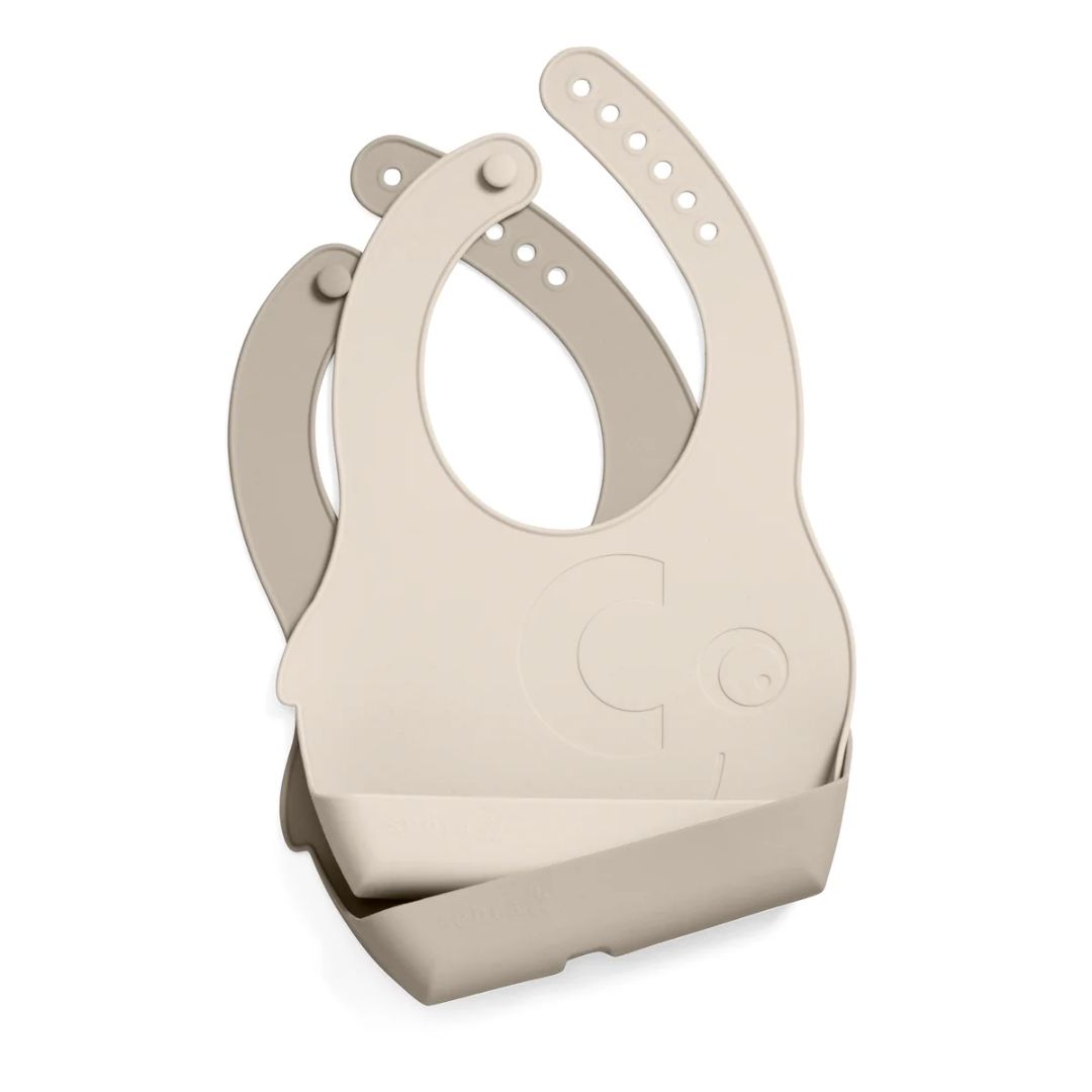 Sebra silikoni ruokalappusetti Fanto jetty beige