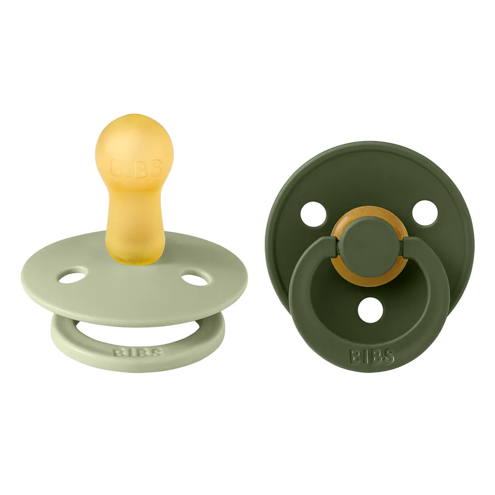 BIBS pöytäliina 2-pack 6-18m Sage/Hunter Green (metsästäjänvihreä)