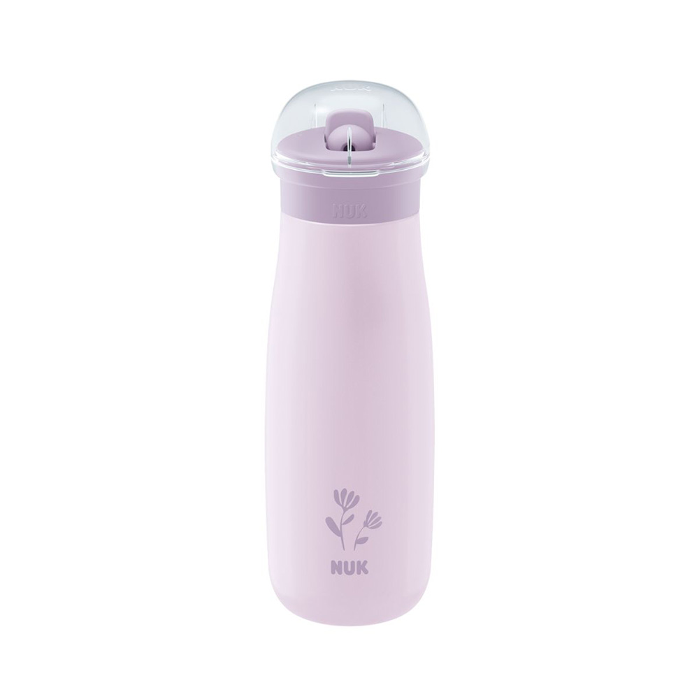 NUK Mini-Me Juomapullo terästä - Kukka 500 ml