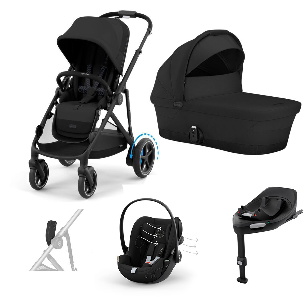 Cybex eGAZELLE S + Cybex Cloud G Plus turvakaukalo paketti
