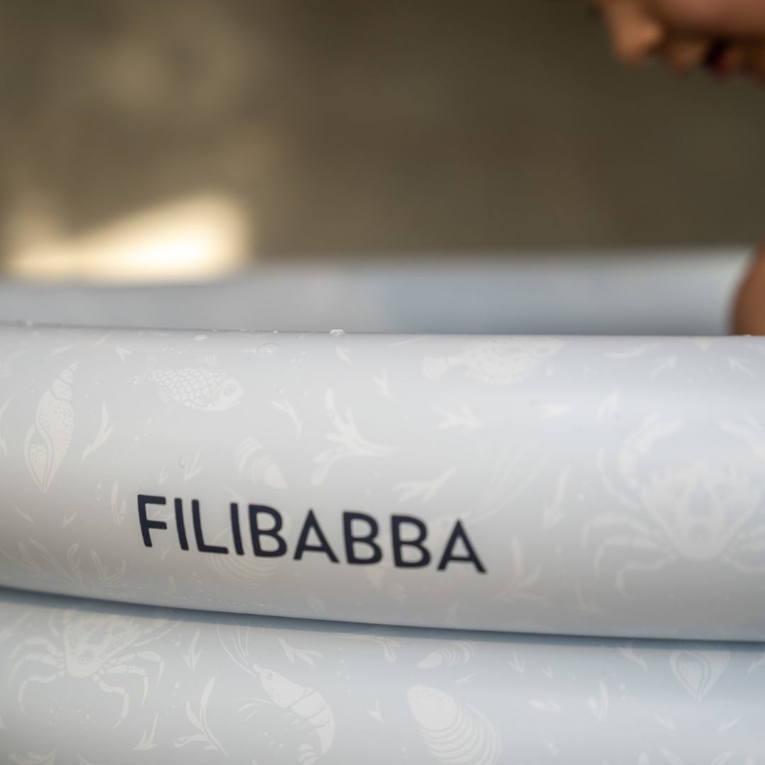 Filibabba Lasten allas 80 cm Alfie Nordic Ocean Mono