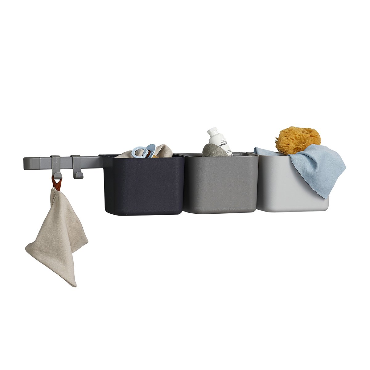 Leander Storage 3-pack Pitkä Dusty harmaa