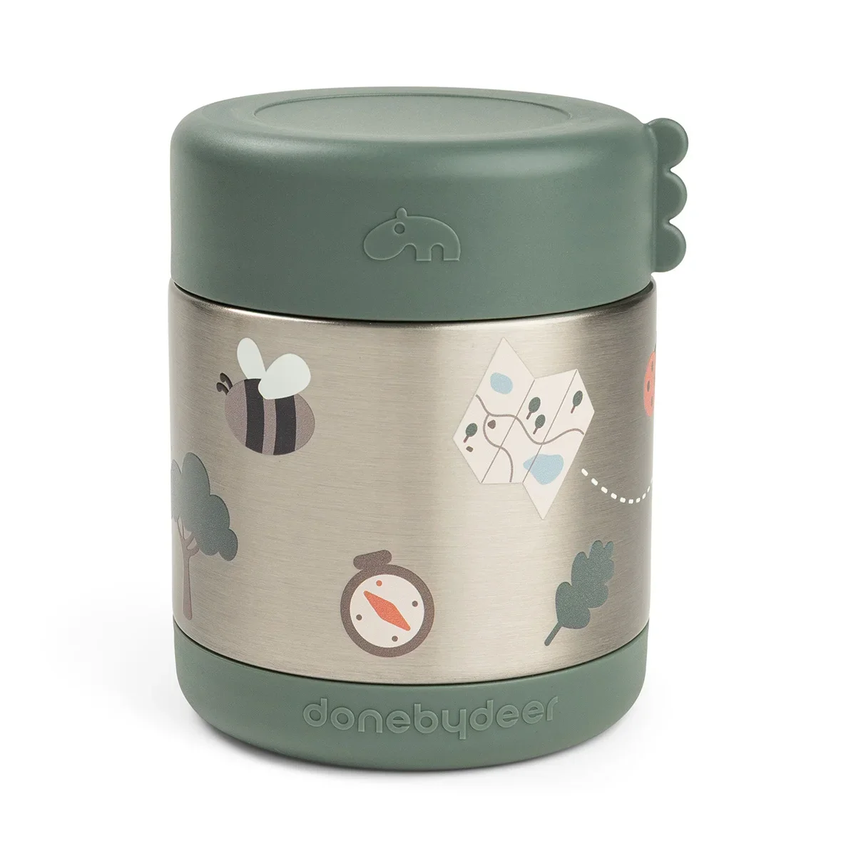 Done by Deer -lämpöruoka-astia Tiny Trails Green 300 ml