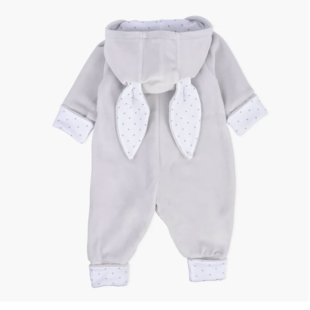 Livly Bunny Overall Newborn Grey