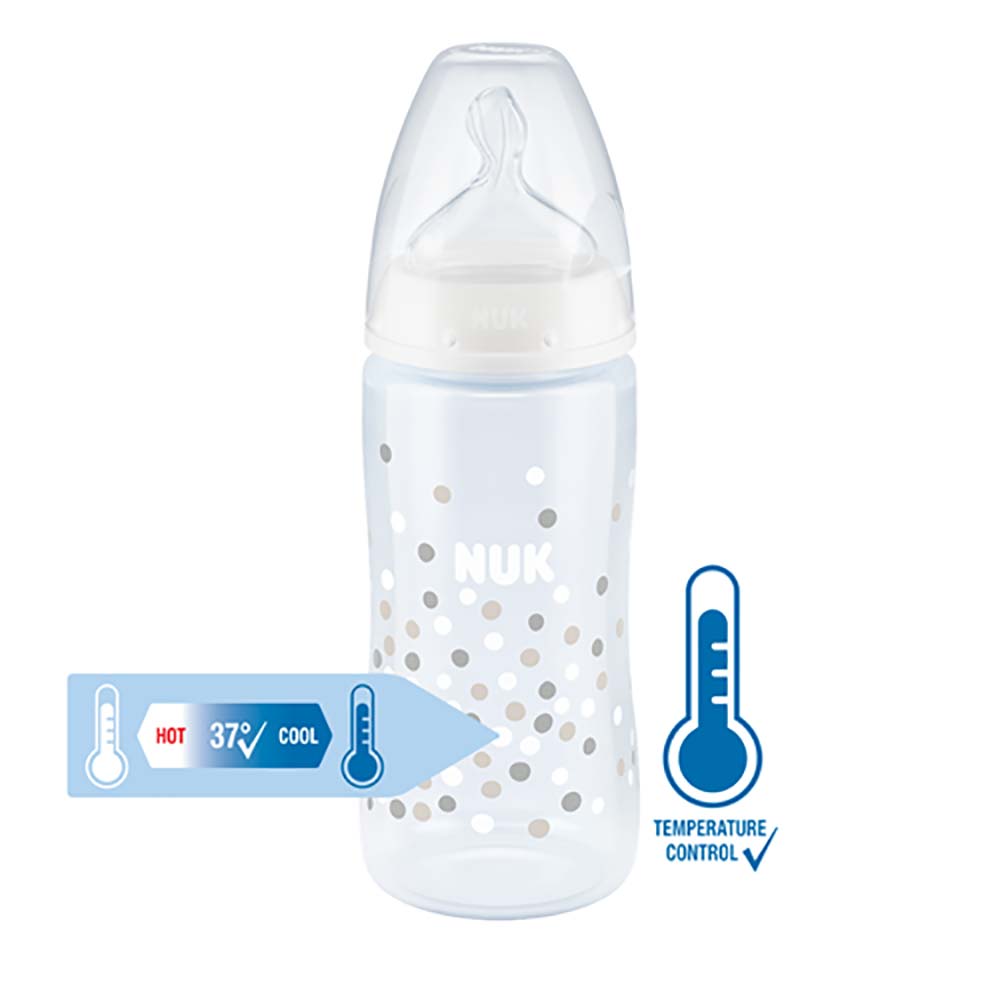 NUK First Choice+ tuttipullo 300 ml Valkoinen