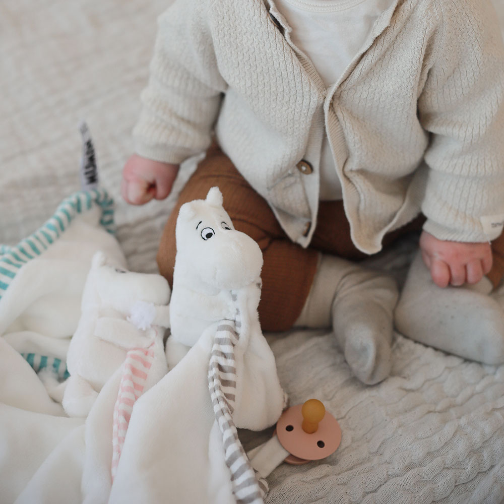Rätt Start Muumipeikko Snuggle Blanket Buddy harmaa