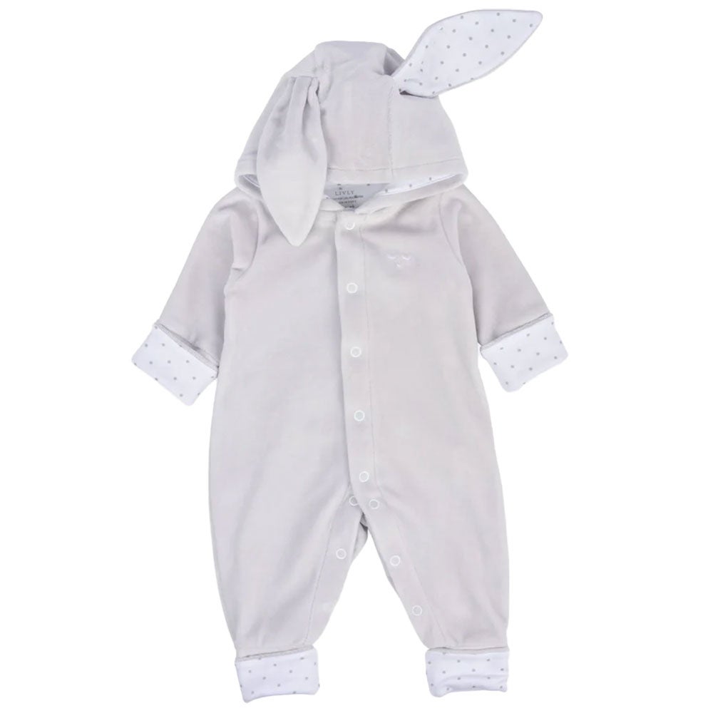 Livly Bunny Overall 1-3m Grey
