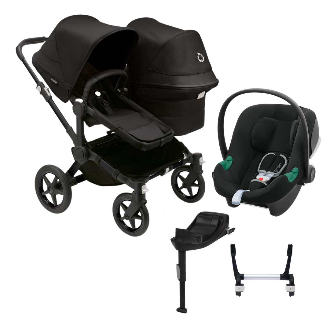 Bugaboo Donkey 5 duo -lastenrattaat ja Cybex-paketti