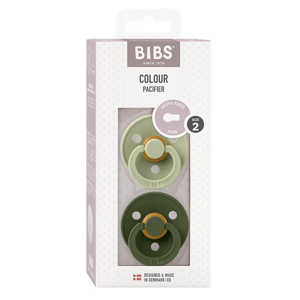 BIBS pöytäliina 2-pack 6-18m Sage/Hunter Green (metsästäjänvihreä)