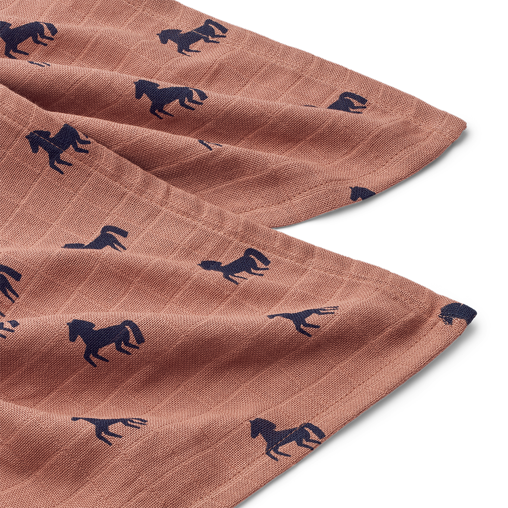 Liewood Lewis musliinikangas 2 kpl Horses / Dark rosetti