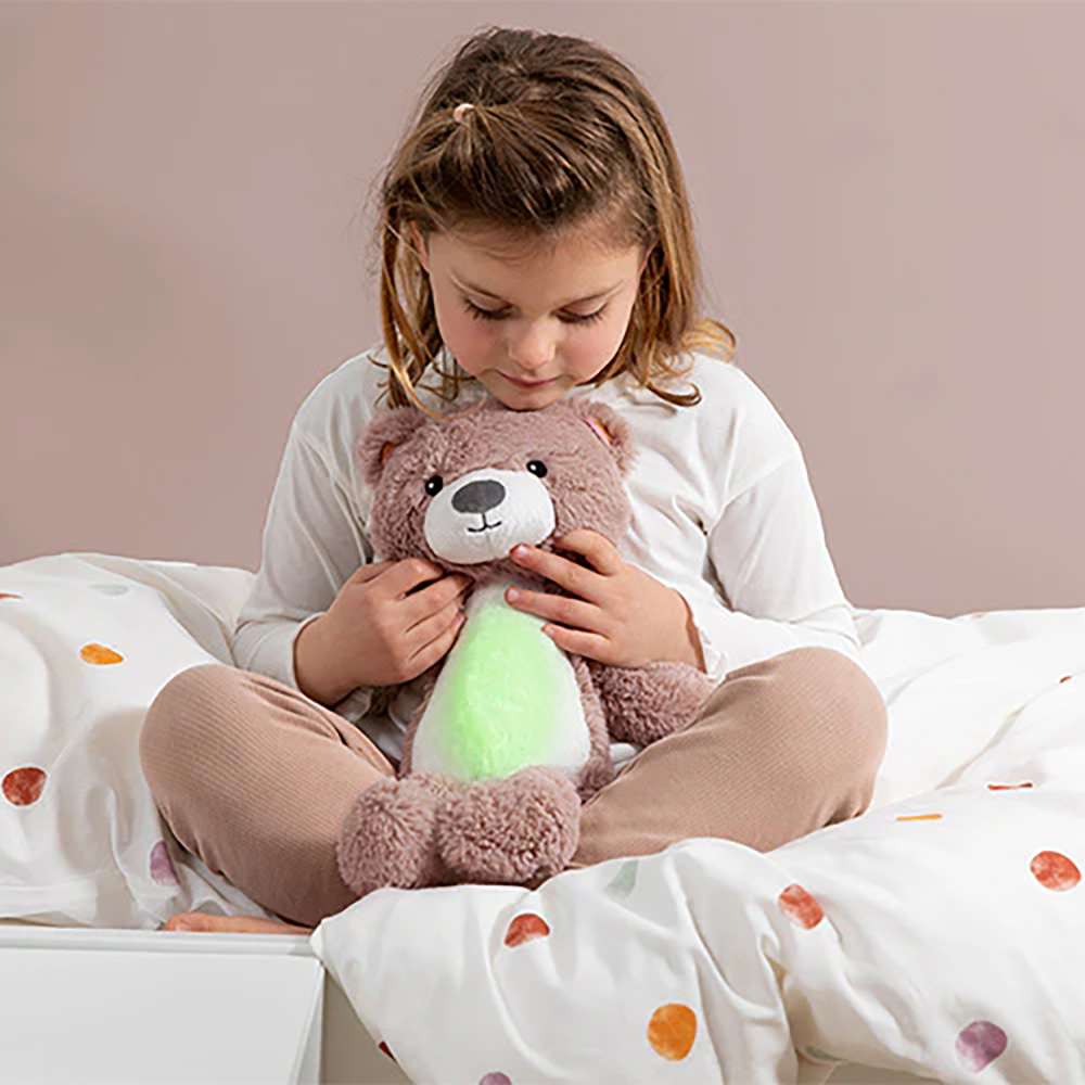Zazu Brody the Bear Sleep Trainer / Night Light Pink