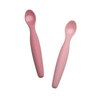 Sebra silikonilusikat 2-pack pitkä, Blossom Pink, kukanvaaleanpunainen
