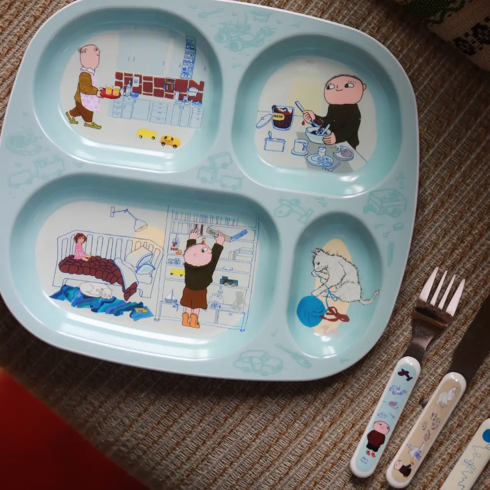 Rätt Start Alfons Åberg -lautanen lokerolla