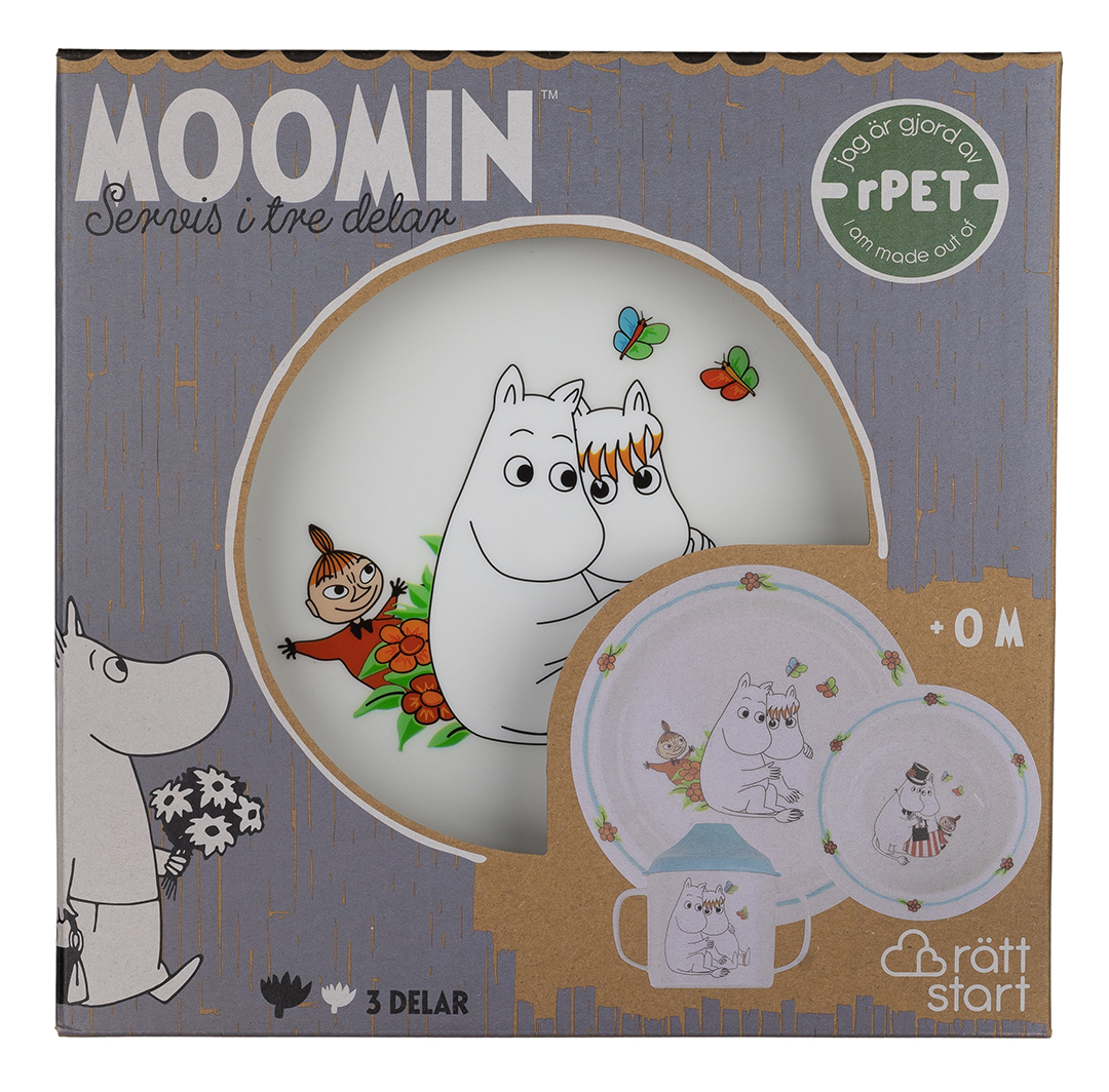 Rätt Start Moomin, Lasten astiasto, 3 kappaletta