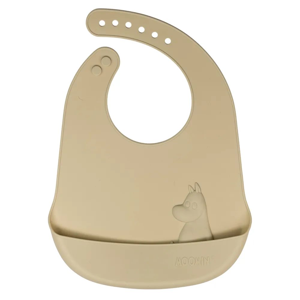 Rätt Start Mumin Silikoni ruokalappu Latte Beige