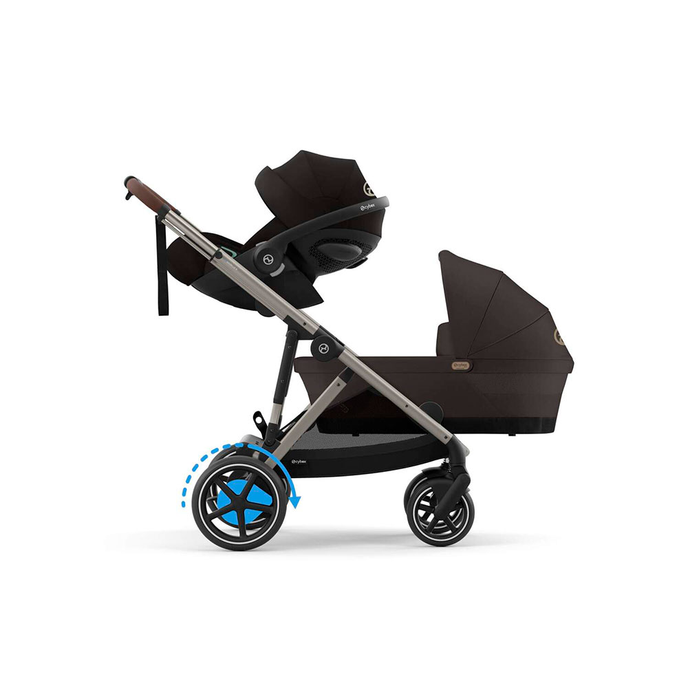 Cybex eGAZELLE S lastenrattaat Chocolate Brown