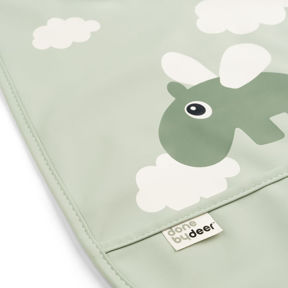 Done by Deer ruokalappu Happy clouds Green