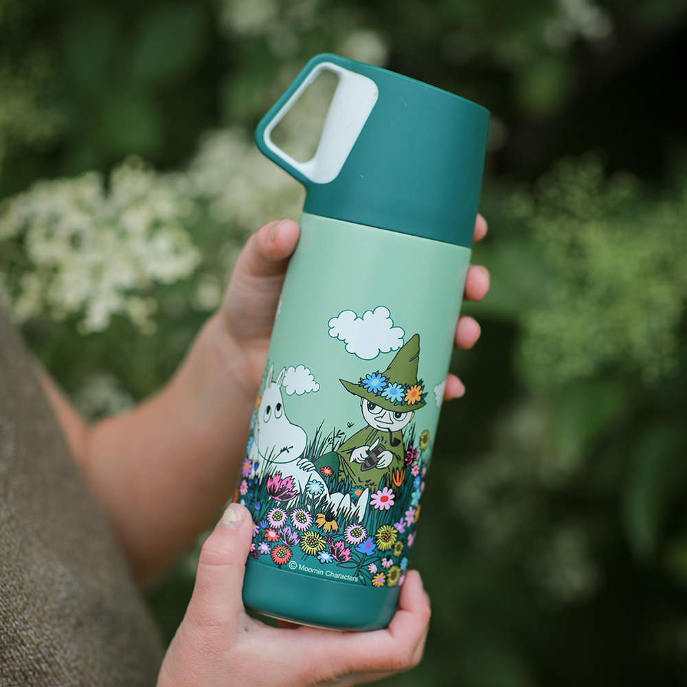 Rätt Start Mumin Äng termospullo 350 ml vihreä