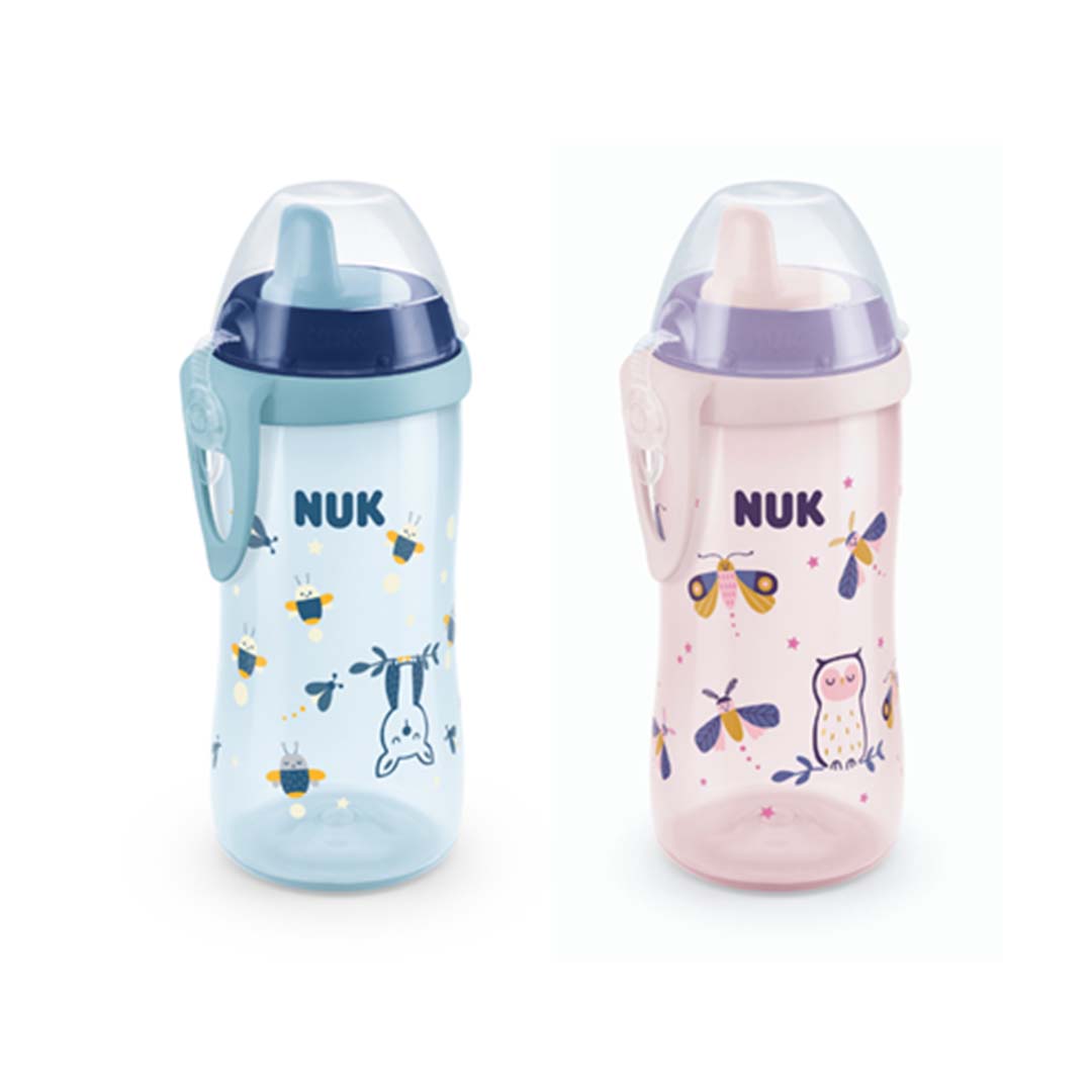 NUK Kiddy tuttipullo Glow in the dark 12 m