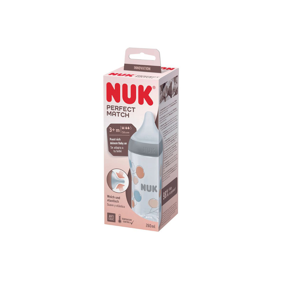 NUK Perfect Match tuttipullo 260 ml - Twig 260 ml