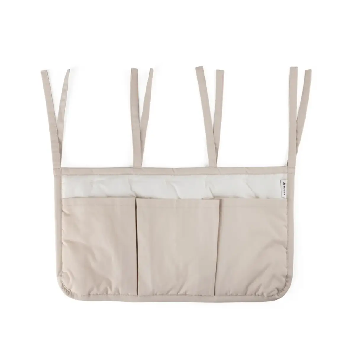 Sebran kolmiosainen hoitopöydän järjestelylokero – Morning Beige