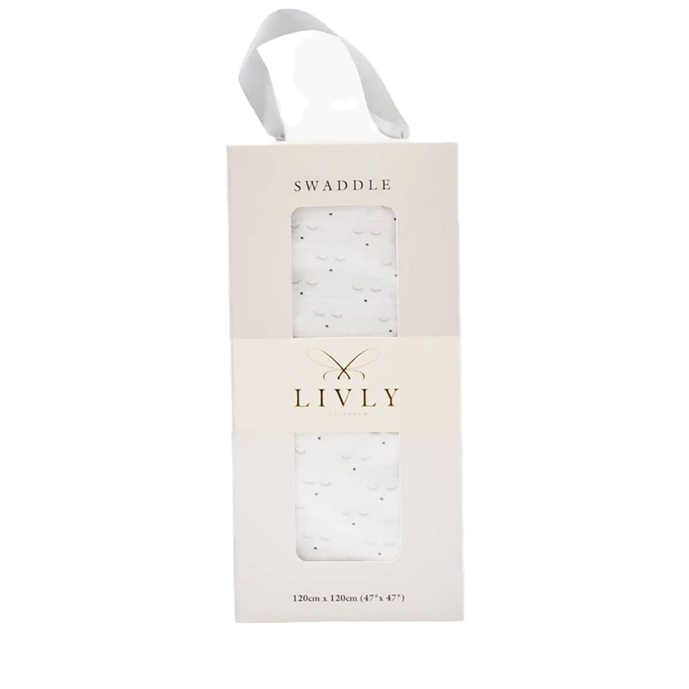 Livly Sleeping Cutie Swaddles White