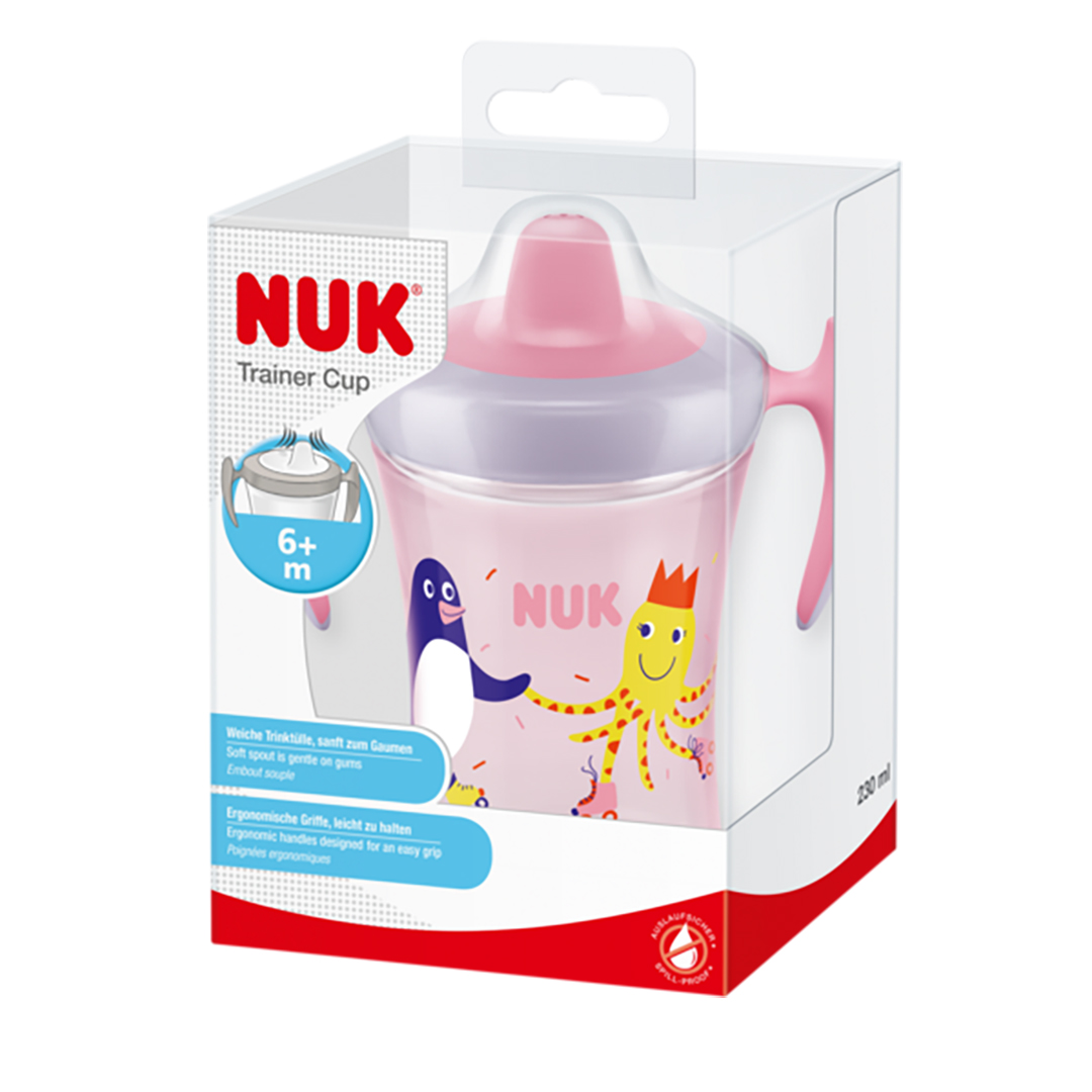 NUK Evolution Trainer -kuppi vaaleanpunainen