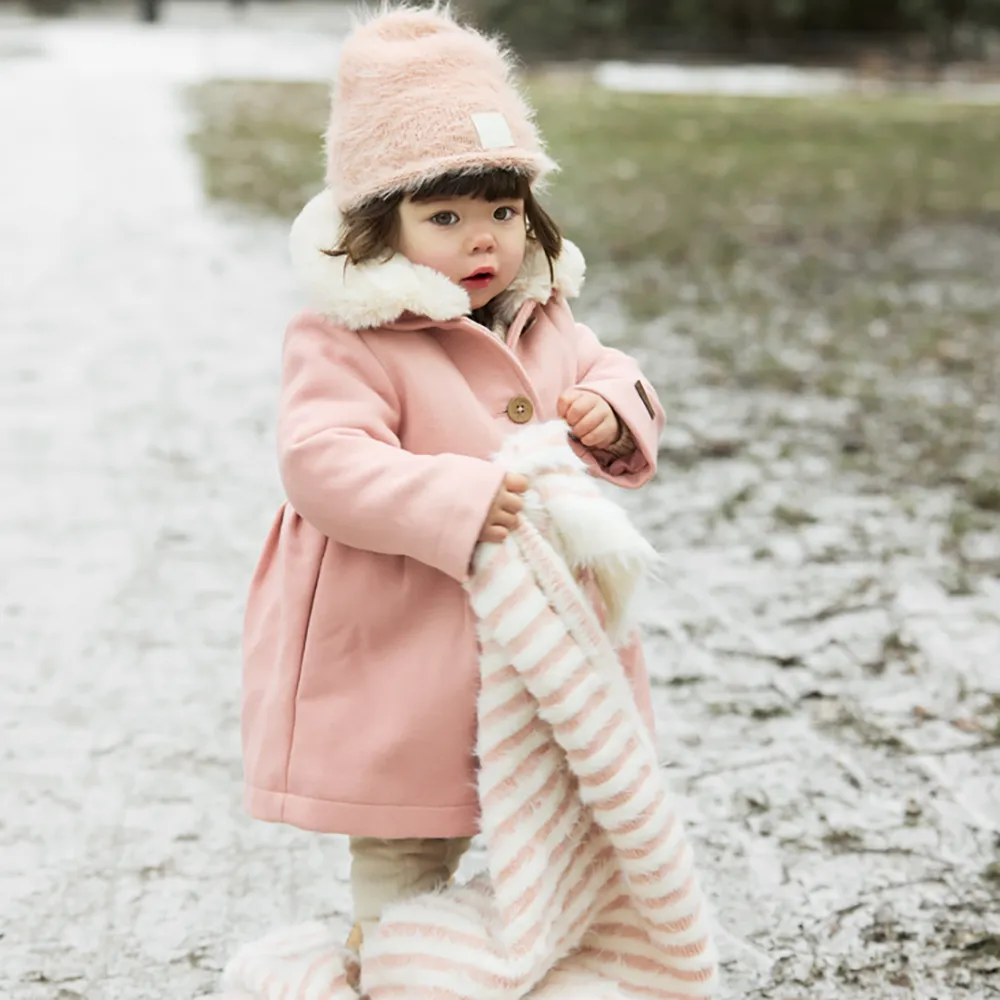 Elodie  Details Furry Knit Pipo Powder Pink 3–100 vuotta