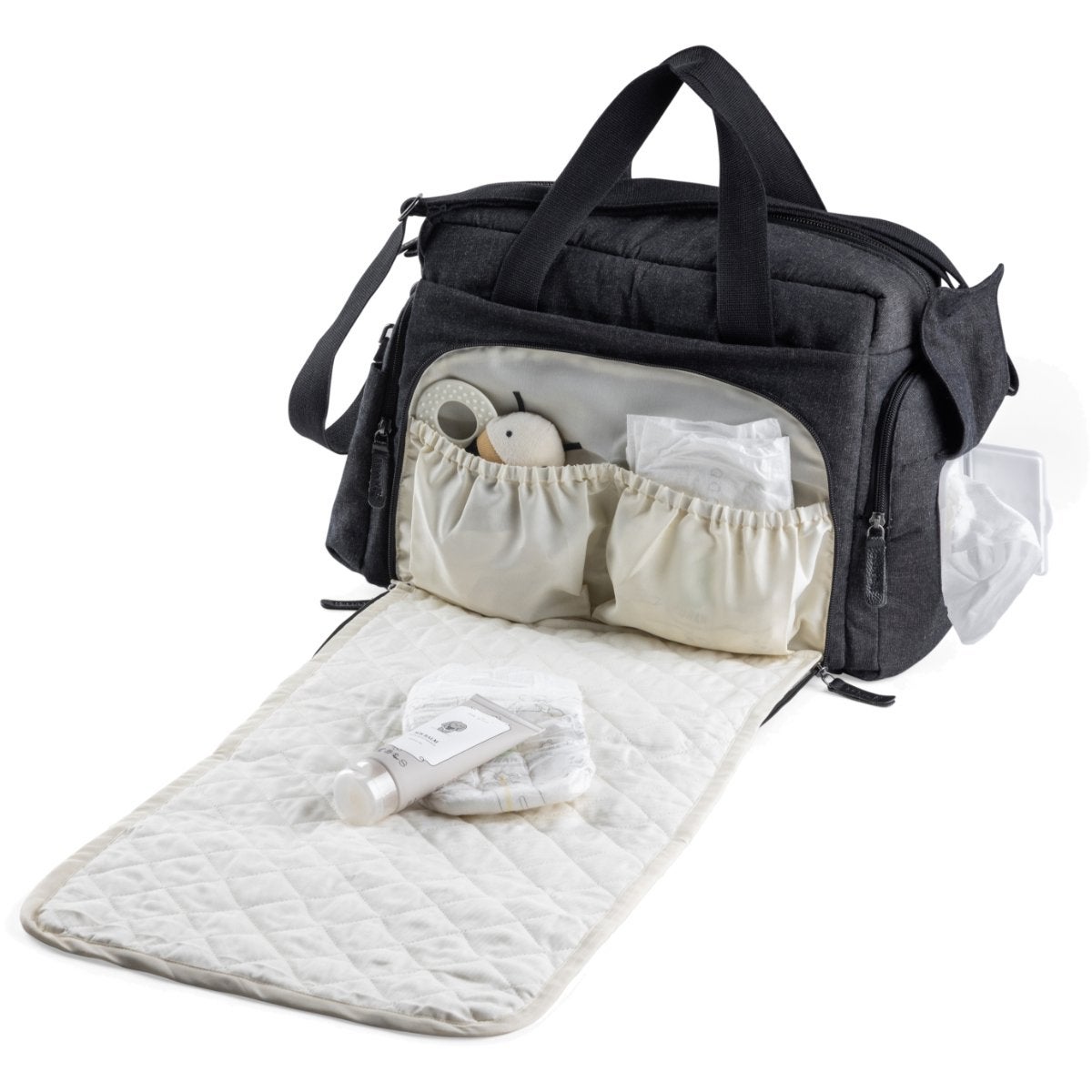 Sebra On-the-go-hoitolaukku dark grey melange
