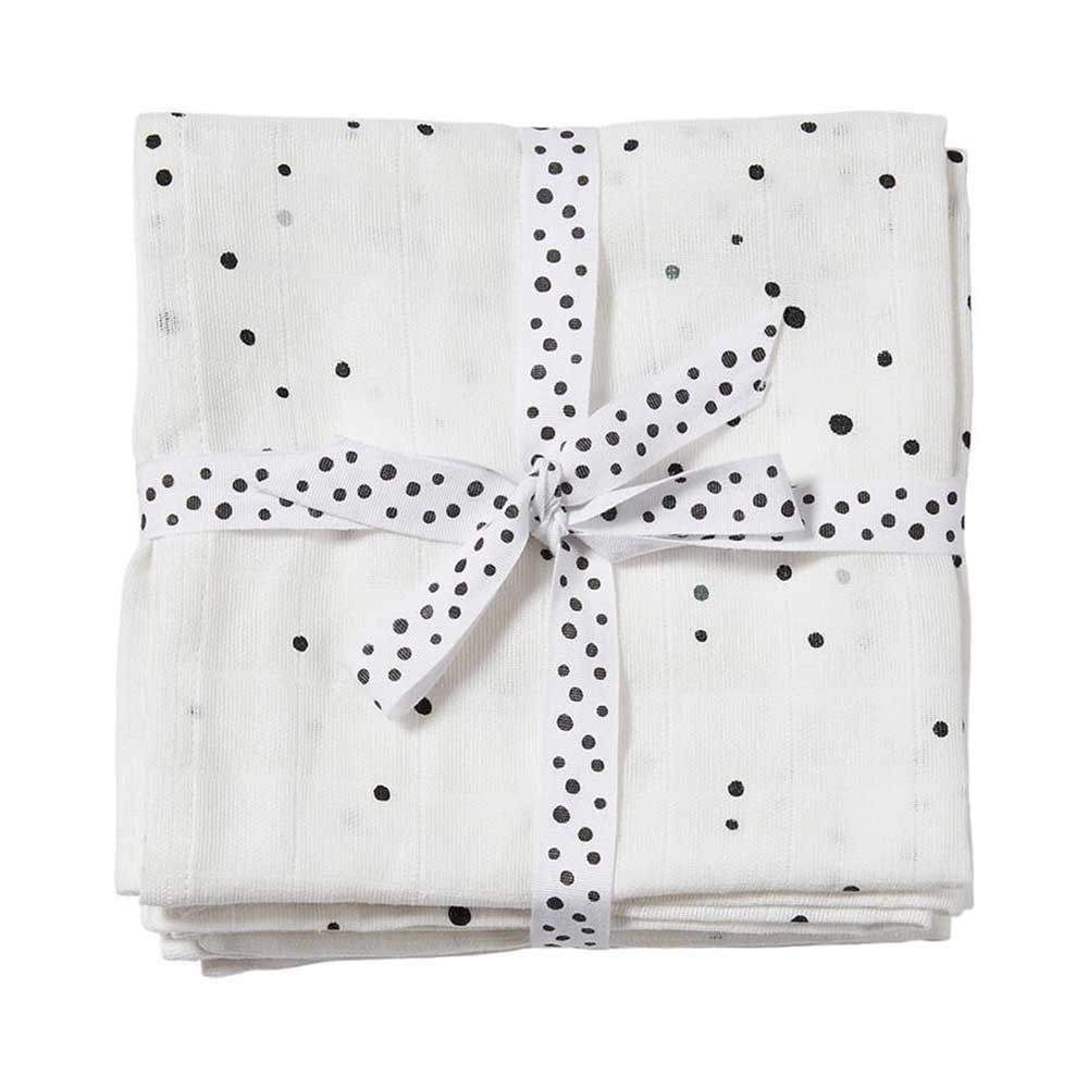 Done by Deer Musliinipeitto 2-pack Dreamy dots valkoinen