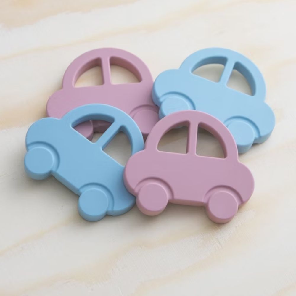 Rätt Start hammaslelu silikonista, auto, sininen, sininen