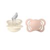 BIBS dummy Couture 2-pack silikoni 0-6m Ivory/Blush (norsunluu/poskipuna)