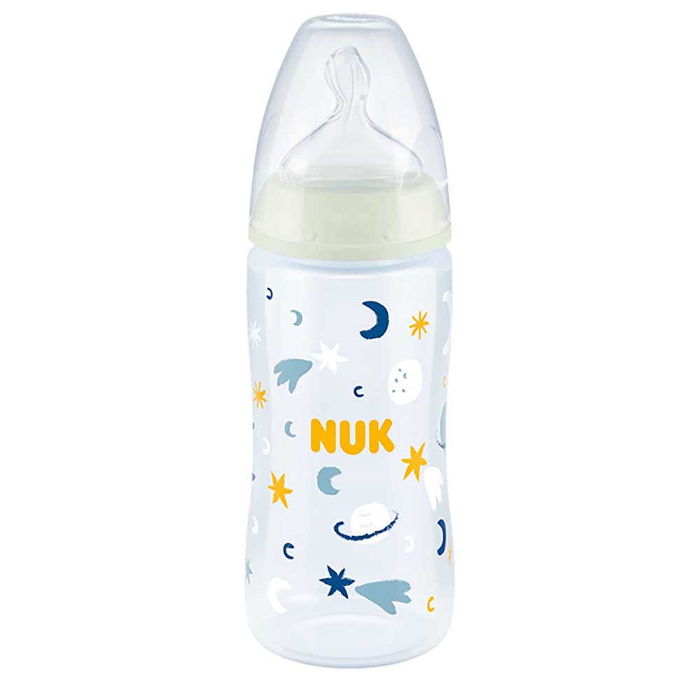 NUK First Choice+ tuttipullo 300ml yö ja päivä