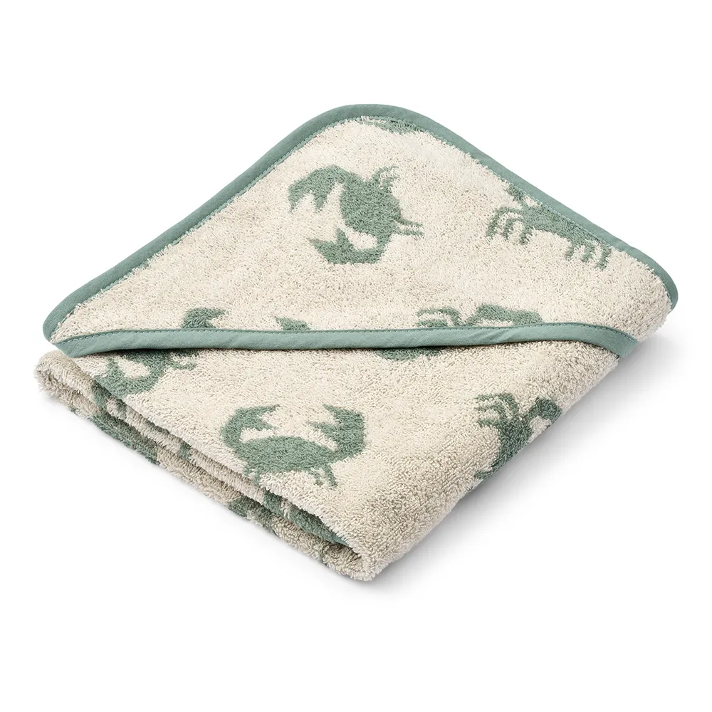 Liewood Alba Kylpyviitta Towel Crab/Sandy