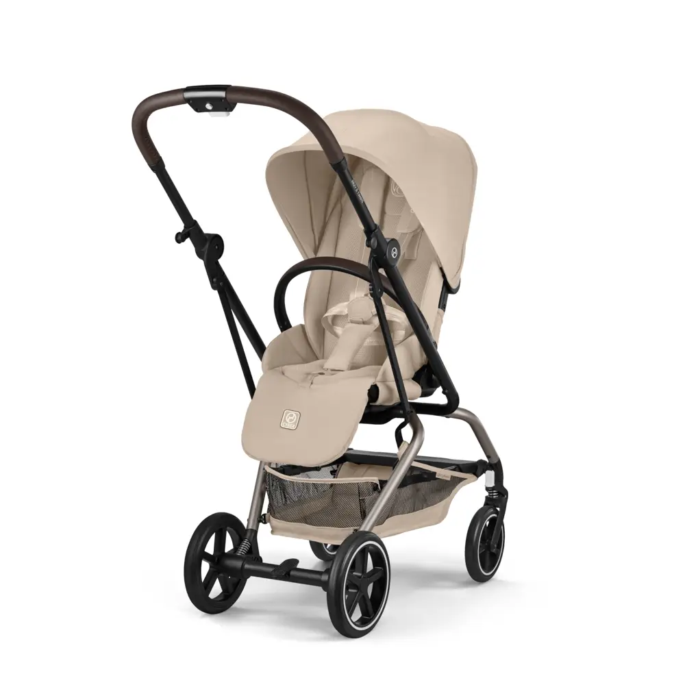 Cybex EEZY S TWIST -rattaat + 2 TPE-turvaistuinta, Almond Beige
