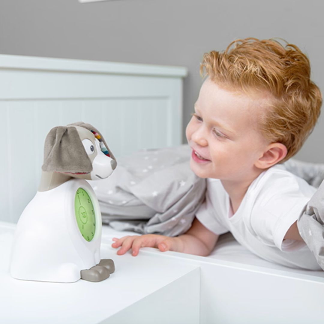 Zazu sleep trainer yövalo Davy koira taupe