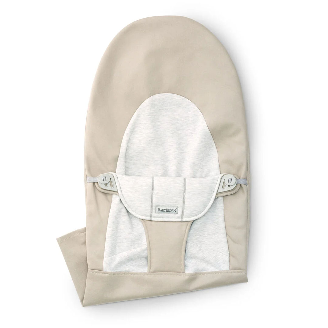 BabyBjörn Kangasistuin Balance Soft, puuvilla/jersey, beige/harmaa