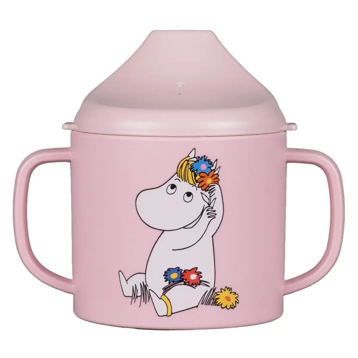 Rätt Start Moomin Meadow, sippy kuppi, pinkki